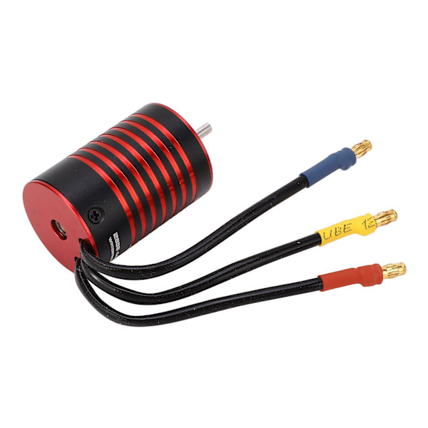 GTSKYTENRC 2838 Børsteløs Motor 4 Poler RC Børsteløs Motor til 1/14 1/16 RC Bildel Sort Rød 4400KV