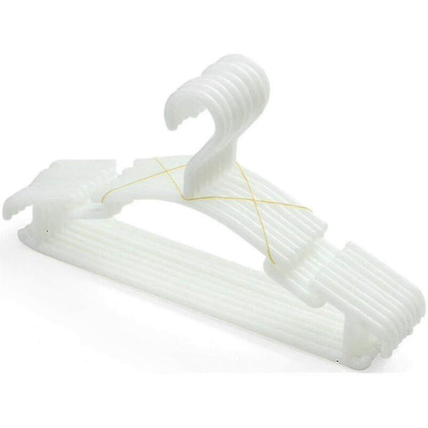 40-pack barnkläder plastklädhängare, 28 cm