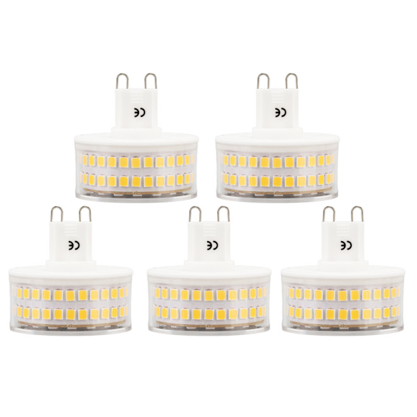 2 KPL G9 LED-lamppu Lämmin valkoinen valo LED-lamppu Ripustuskattoseinävalaisimeen 3000K 5W 220V
