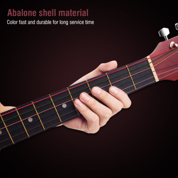 20 kpl otelauta 6 mm upotuspisteet kitaralle ukulele basso mandoliini banjo koristelu A A