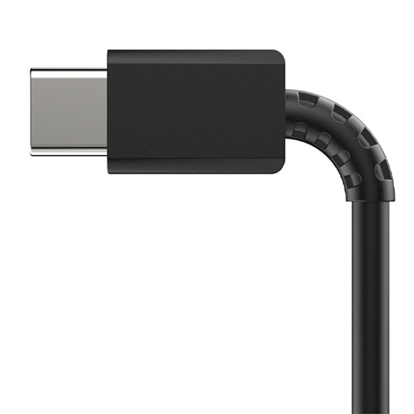 Typ C till Typ C-kabel PD Snabbladdning Flexibel typ C-datasladd för Android för Note 10-telefon 3,3 fot Svart