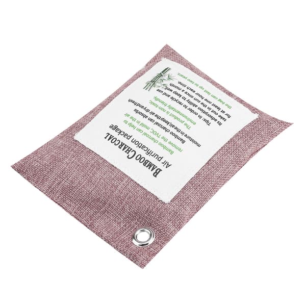 Luftrensende pose med aktivt kul bambus lugtrensende bil deodorizer Peachpuff