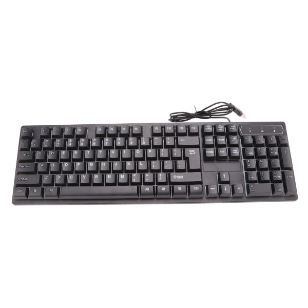 Tastatur Farverigt Lys Stabilt 104 taster Suspenderet Keycap Kablet Mekanisk Gaming Keyboard