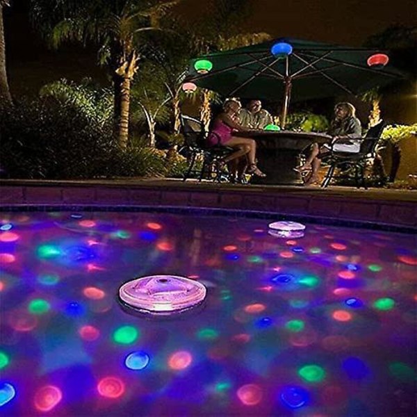 LED Pool Lampa, Flytande LED-lampa, LED Undervattenslampa för Badrum, Dränkbara Lampor, för Pool och Spa
