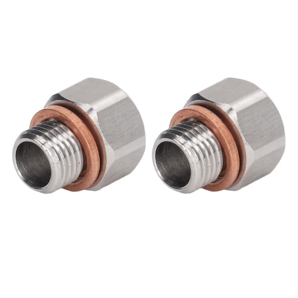 Metrisk fittingadapter 1/8in NPT hun til M12x1.25 han aluminiumslegeringsfitting til biler