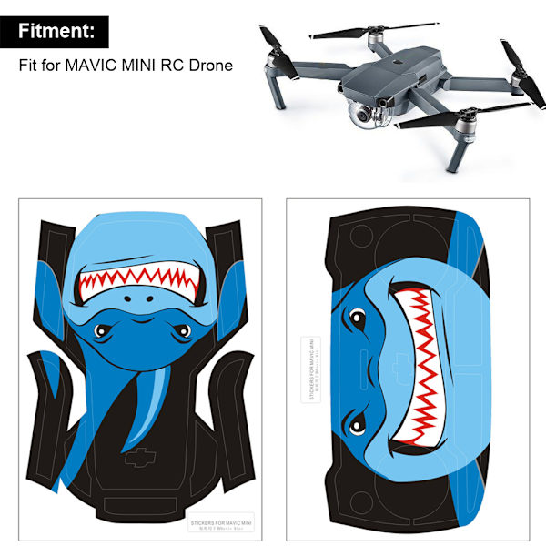 Dekorationsskyddsdekaler Drone Passar till MAVIC MINI RC DroneBlue