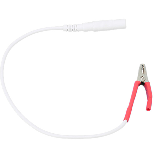 Alligator Clip Clamp Testledning Kabel Elektrodtillbehör för elektronisk akupunkturRöd