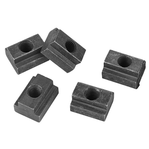 5 st Black Oxide Grade 8.8 Kolstål t slitsmutter T mutter gängad M6-gänga