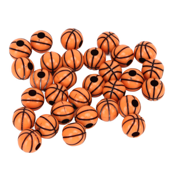 Sports Beads DIY Håndlagde Akryl Sports Balls Beads for Halskjeder Armbånd Nøkkelringer Making