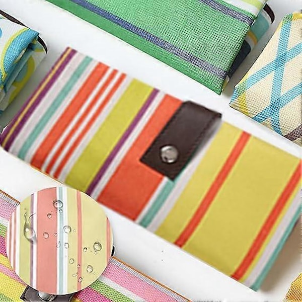 Genanvendelige indkøbsposer Foldbare indkøbsposer Vandtætte strandtasker, C Style