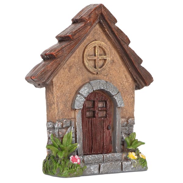 Fairy Garden Door Rich Details 4,9 tum hög 4,1 tum bred stark harts Miniatyr Fairy dörr för dekoration väggträd