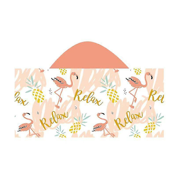 Flamingo Kids Hooded Beach Handduk - Snabbtorkande Toddler Pool Handduk