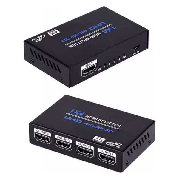 1-i-4 HDMI-splitter Ultra HD 4K 30Hz för hemmabio