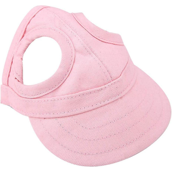 Säädettävä musta XL Pet Baseball cap korvarei'illä kissojen ja koirien ulkoiluun