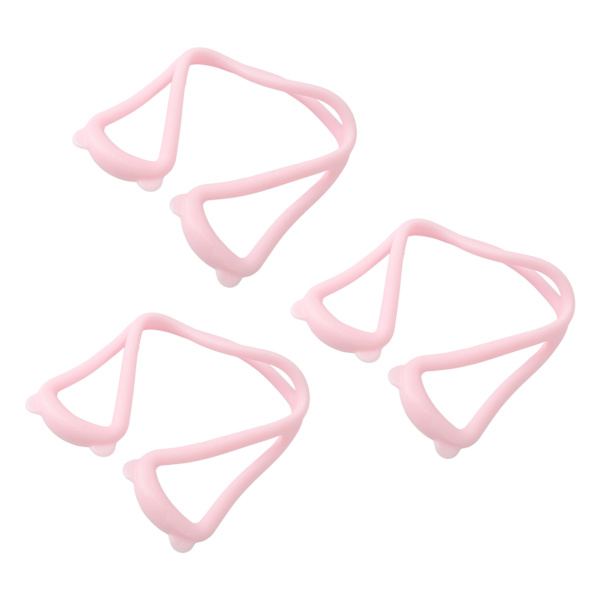 3st Figur 8 Resistance Elastiskt band Öppen axelbår Arm Rygg Träning Elastiska band Rosa