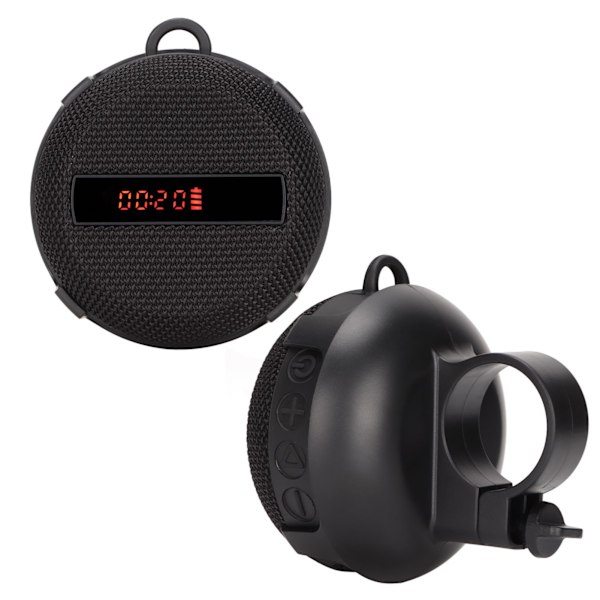 Bluetooth 5.0 pyöräkaiutin IP65 vedenpitävä pölytiivis polkupyörän langaton kaiutin Time Speed ​​-akun näytöllä