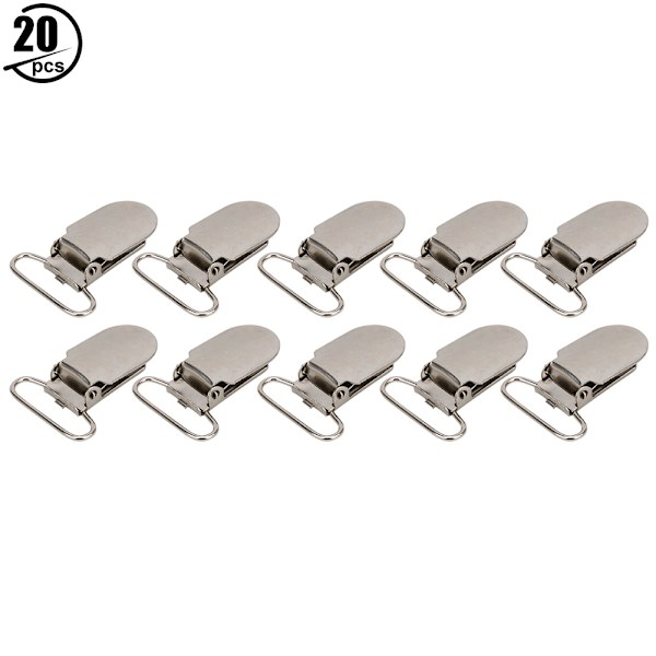 20 STK Metal Sut Sut Clips Suspender Snap til tøj dekoration Projekt Craft 20 stk