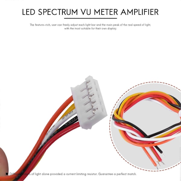 Dobbel 12 Musikk Nivåindikator LED Spektrum VU Meter Forsterker()