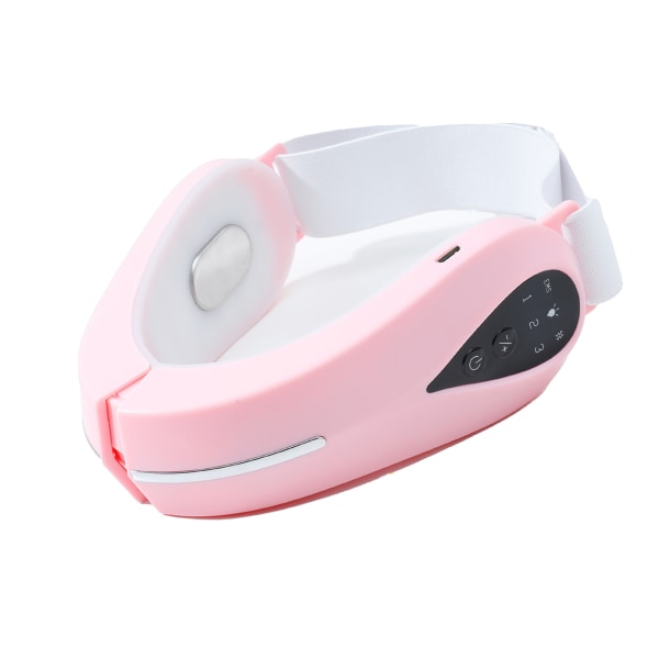 V Face Shaping Massager Bluetooth-fjernkontroll Dobbel Hake Reducer Smart Face Lifting Machine for Home Pink