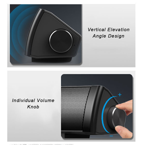 SADA V-105 Datorljud Skrivbord Bärbar Hemhögtalare Bluetooth-version