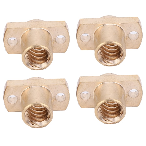4st Trapetsmutter T8 Mässing H Fläns Hårdvara Fästelement 3D-skrivare Tillbehör 8mm