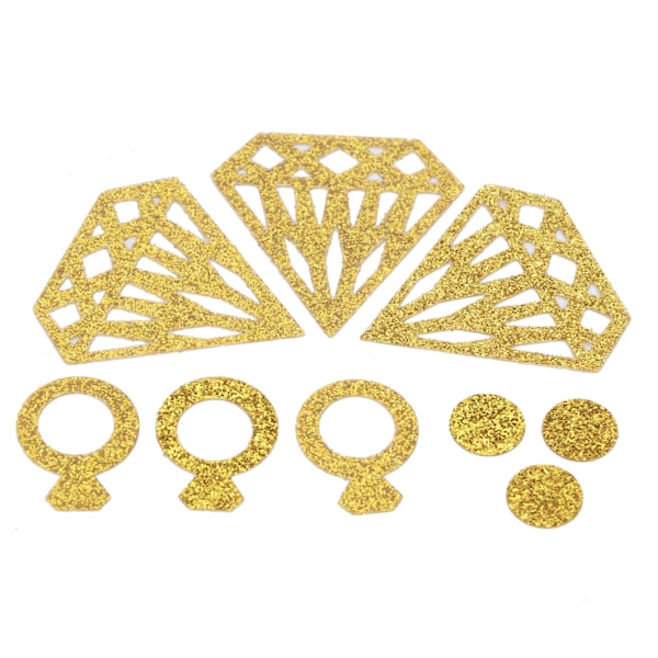 Konfetti med diamantform til forlovelsesfest og bryllupsfest