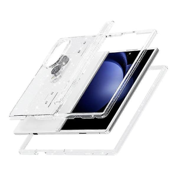 Kompatibel med Samsung Galaxy Z Fold8 Deksel Glitrende Pulver Glansfull Myk TPU + Hard PC Bakside White