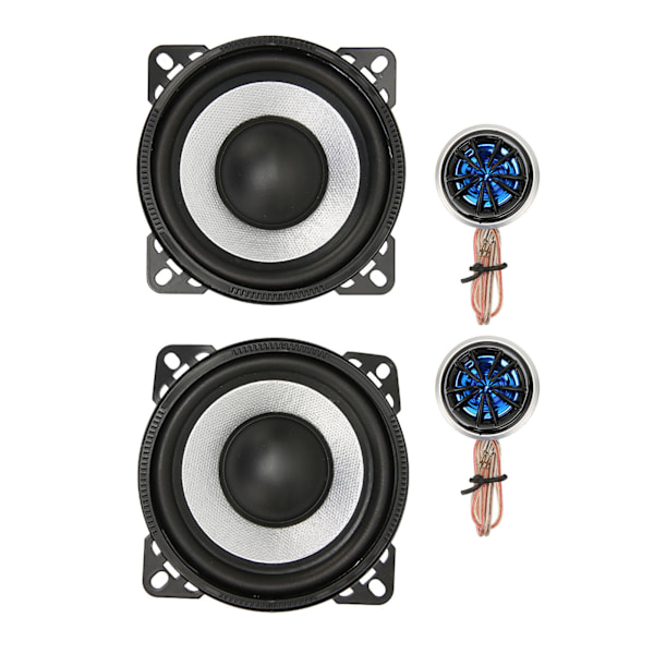 4 stk. koaksiale bilhøjttalere 120W 4 tommer bil tweeter subwoofer højttaler til bil lastbil stereo lydsystem
