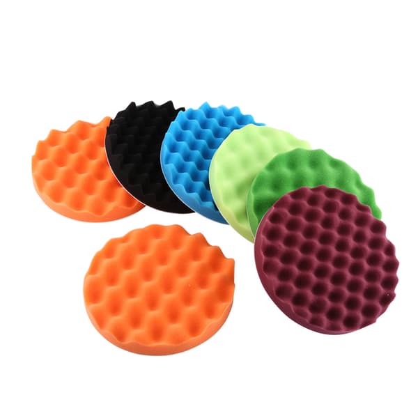 7 stk 8\" Svamp Polering Buffing Voksing Pad Kit Verktøy for Bilpolerer Buffer