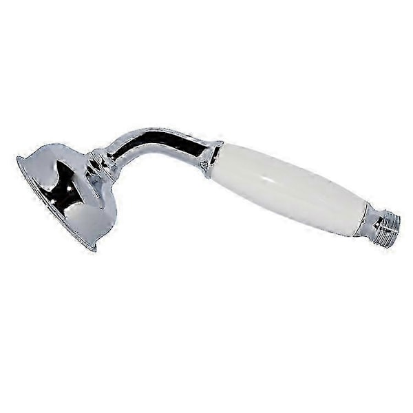 Handhållna Duschmunstycken, Massiv Mässing & Keramik Handhållen Dusch Regndusch Telefonform Design Polerad Kromfinish Regndusch Duschspruta