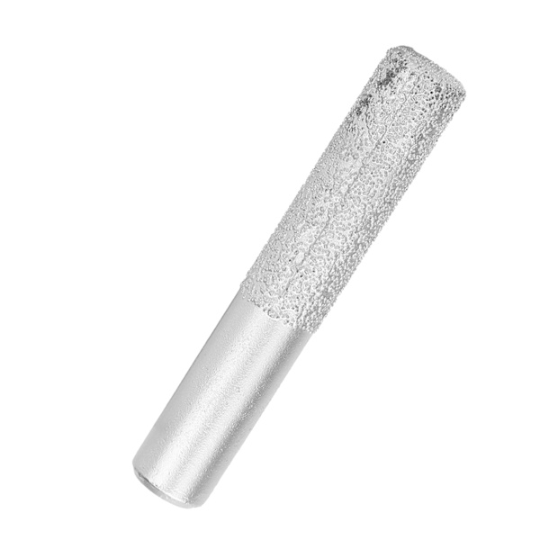 Juotettu timanttijyrsin, hopea, suoravarsi jyrsin 12,7 mm Gong-koneelle