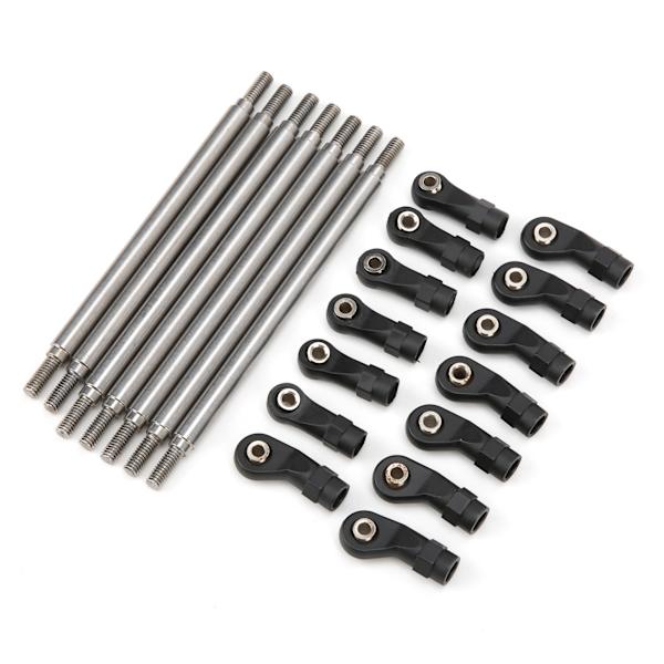 RC Metal Rod Link Linkage Rustfritt Stål Chassis Link Tie Rods Set for REDCAT GEN8 RC Bil Oppgraderingsdeler