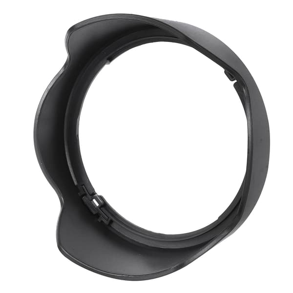 EW‑73C Sort Kamera Mount Objektivhætte i Plastik til EF‑S 10‑18mm f/4.5‑5.6 Kameraobjektiv