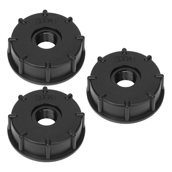3 stk. IBC-tankforbindelse groft gevindslangeafløbsadapter plastfitting 60 mm indvendig diameter G1/2