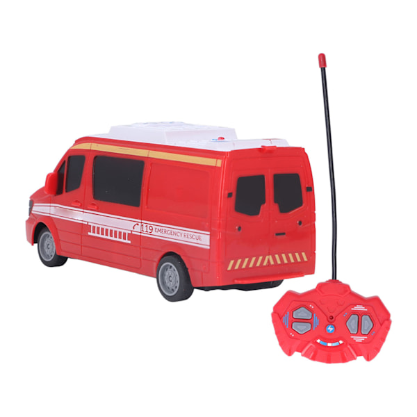 RC brannbil - Fjernkontroll - Høy simulering - Stabil - Holdbar - Fjernkontrollbil for barn over 3 år