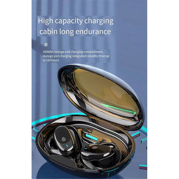 Luftledningshovedtelefon Hængende Øre Trådløst Headset BT 5.3 Stereo