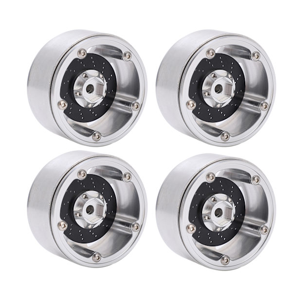 4 stk 2,2 tommers metallfelger med bremseskive for Axial SCX10 90046 1/10 RC-bil