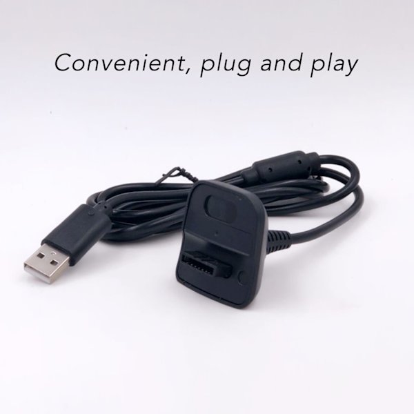 Latauskaapeli Xbox 360:lle PVC Plug and Play USB -laturikaapeli magneettirenkaalla Xbox 360 4,9ft