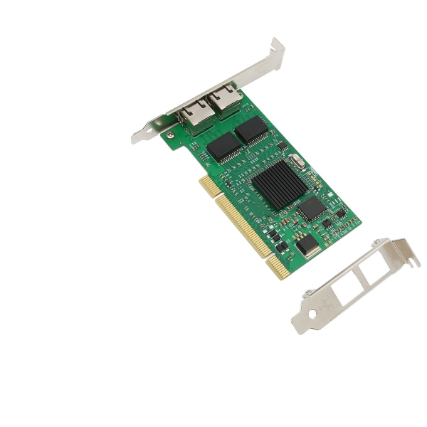 Gigabit Ethernet-kort dubbelfilter PCI 2 Gigabit-portar nätkort för Intel 82546 för Windows 7