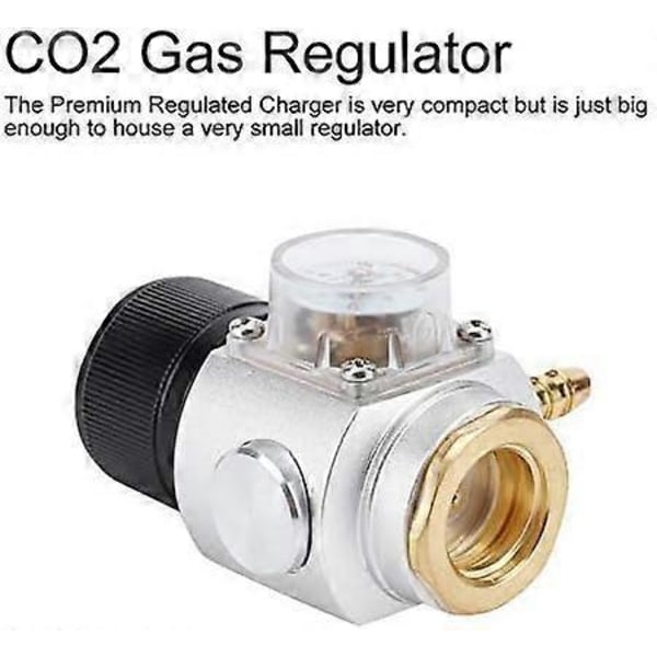 CO2 0-90 PSI Hjemmebryg Mini Gas Regulator Kit T21 * 4 Sodavands Trykmåler Ledninger Aluminium Oplader Kit