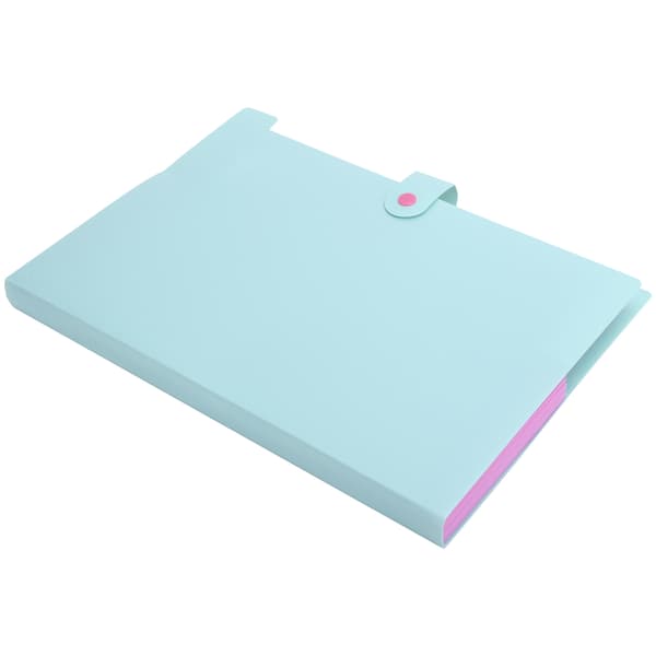 Mappeposer A4 MultiLayer Dokument Organizer Papir Opbevaring Informationslommer (Grøn)