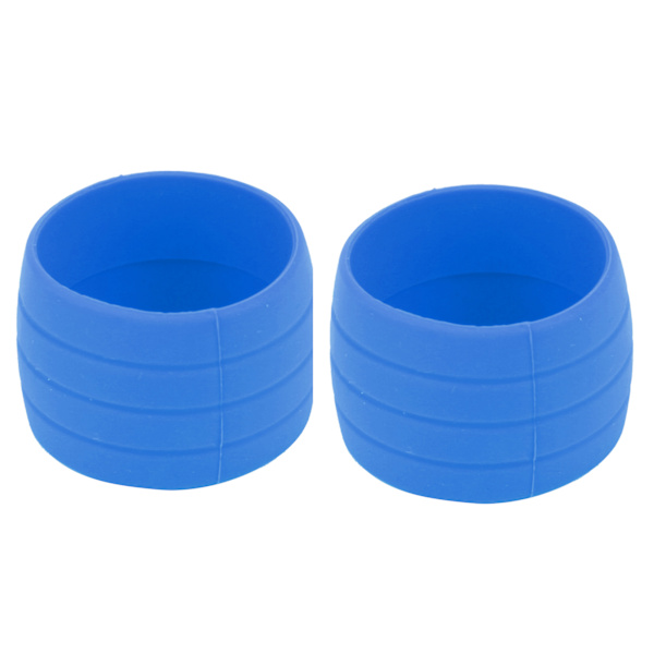 Sykkel silikon elastisk stropp Festering AntiSkip Plugger Stroppløkker for Road Bike Bar Tape (blå)