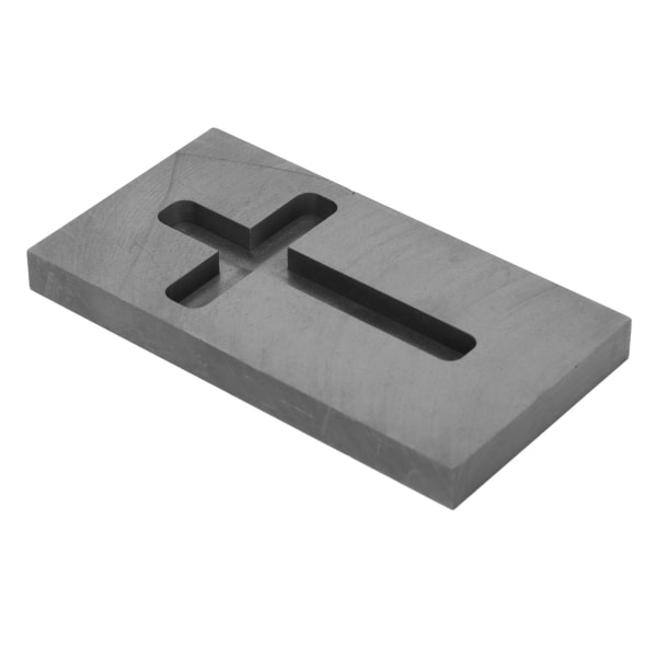 Cross Graphite Ingot Mold Høy renhet Forhindre korrosjon Metallstøping Raffinering Grafittform for Gull Sølv Messing
