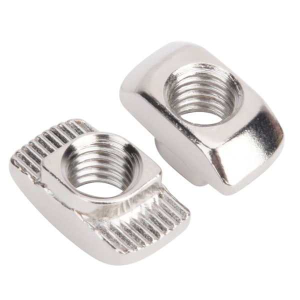 100 stk europeisk standard T-mutter 45T M8-gjenget T-glidemutter for aluminiumsprofil