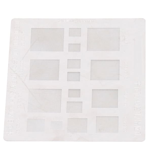 Universal BGA Reballing Stencil Multifunktionel Tin Mesh Loddeskabelon til Telefon BGA IC Chips Reparation
