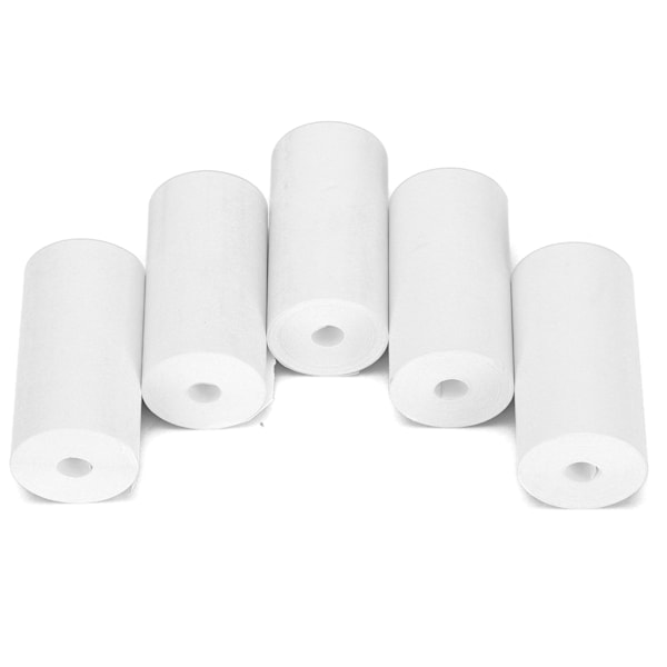 5 rullar termiskt papper 57x30mm transparent slätt dammtätt litet lätt kvitto termiskt papper