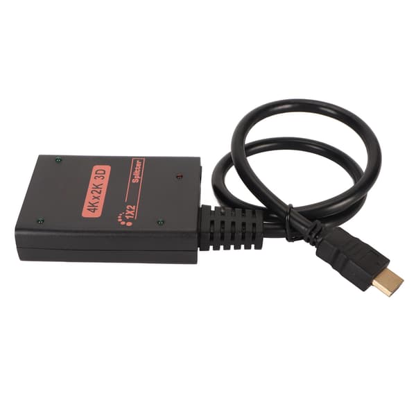 1 in 2 ut HD Multimedia Interface-delare 1x2 4K HD Multimedia Interface-delare Konverter för dubbla skärmar