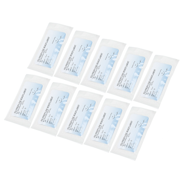 12 st Suturövningstråd Individuellt paket Polypropen sårförslutning Suturtråd Set 2/0