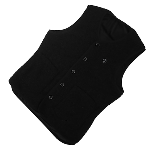 Lämmitetty liivi miehille ja naisille, 3 lämmitystasoa, 16 lämmitysaluetta, sähkölämmitysliivit, USB-ladattava talveen ulkoiluun, musta, 2XL