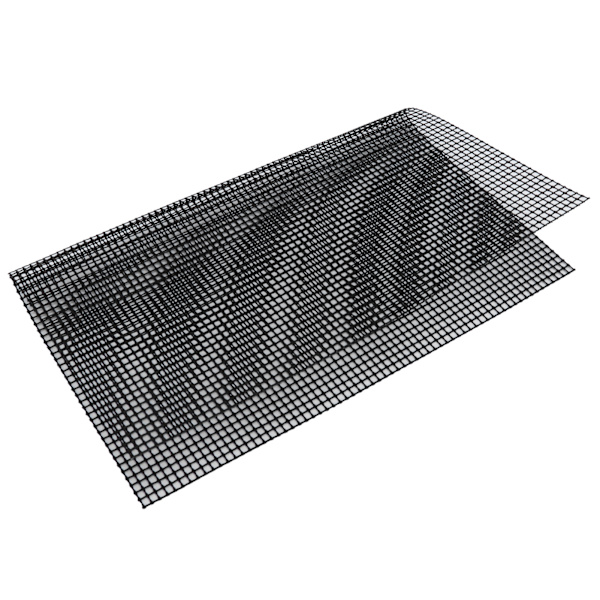 Fødevaregodkendt non-stick gitterplade Multifunktionel grillmåtte til udendørs grill (sort 33x40cm)